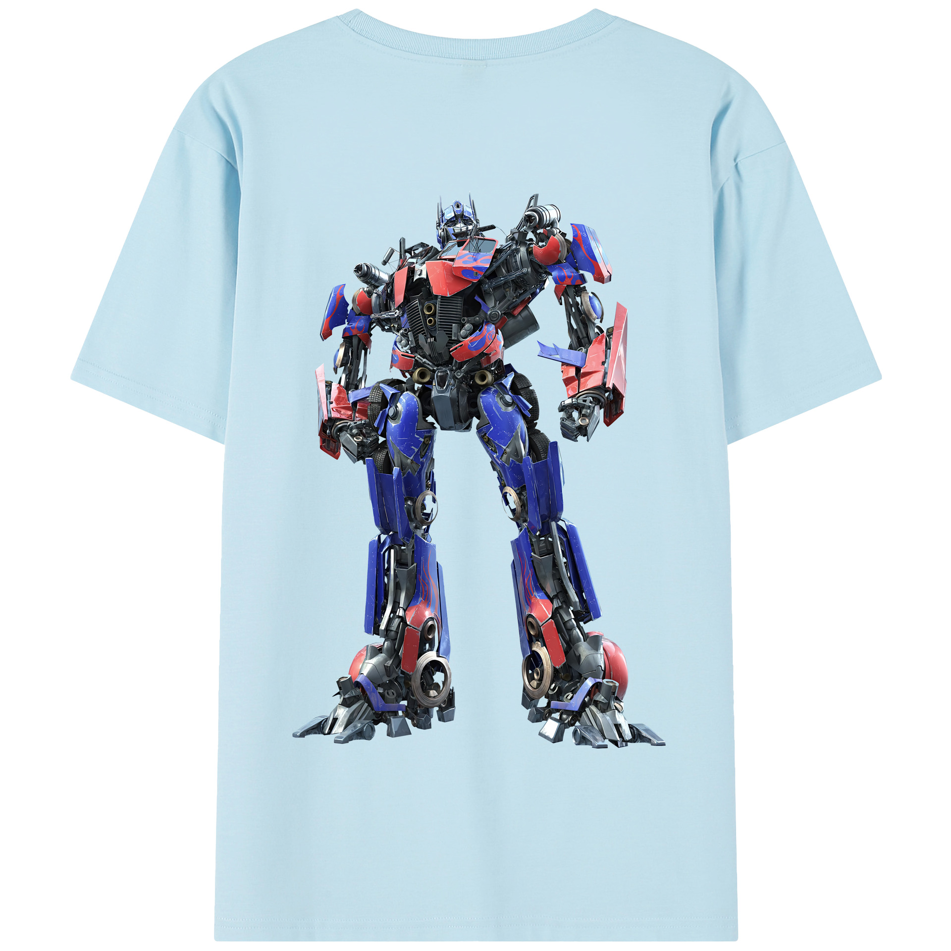 （画像用） Transformers トランスフォーマー 綿100％半袖Tシャツ（背面プリント）
